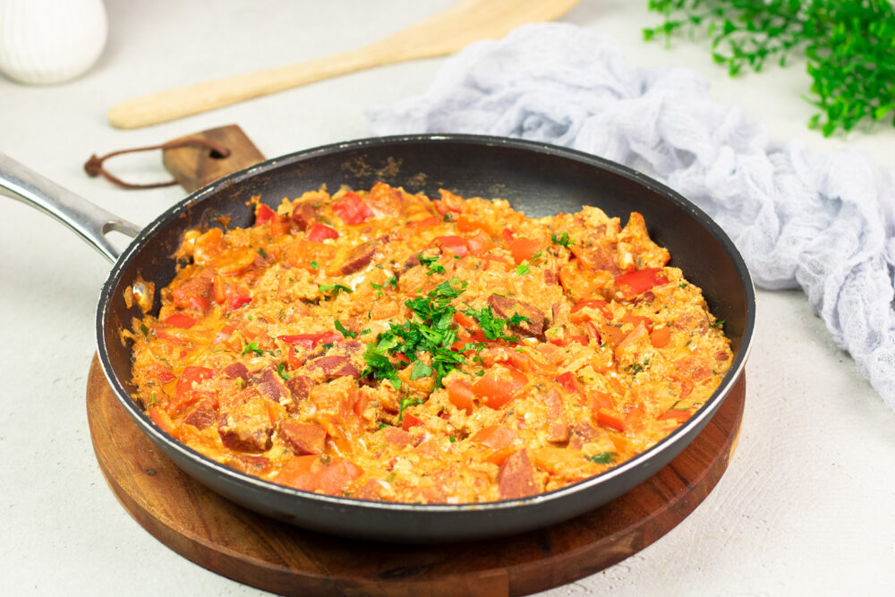 Türkisches Rührei Mittagessen