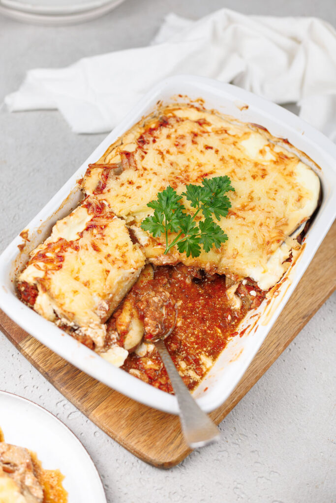 vegetarische Auberginen-Lasagne