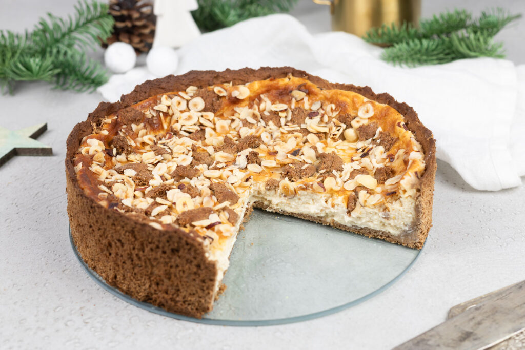 Low Carb Weihnachtsrezepte - Spekulatius-Cheesecake