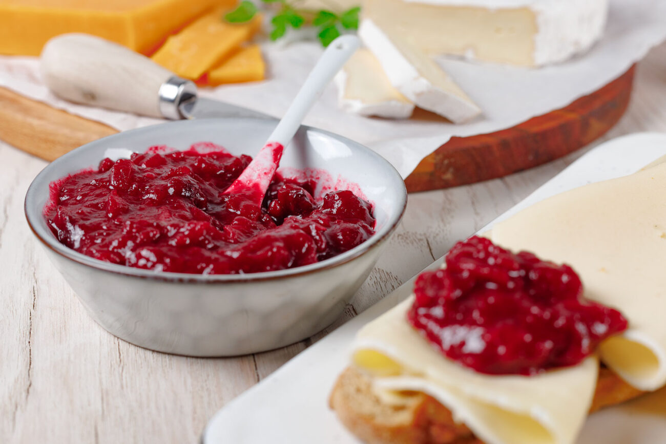 Cranberry-Zwiebel-Chutney ohne Zucker