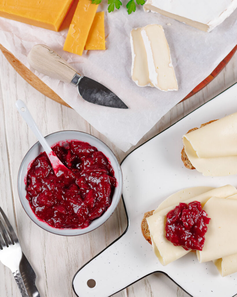 Cranberry-Zwiebel-Chutney ohne Zucker