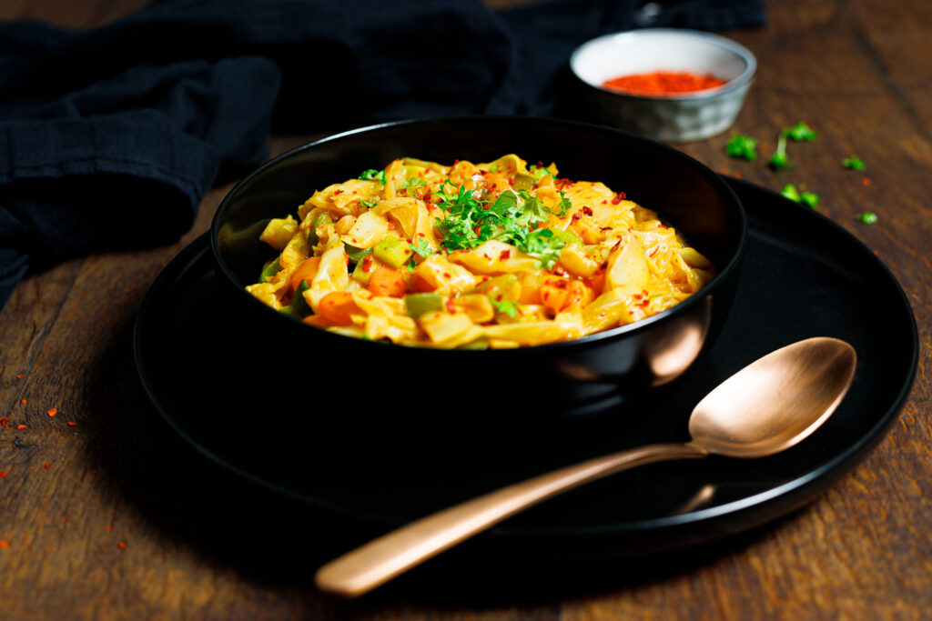 Weisskohl curry