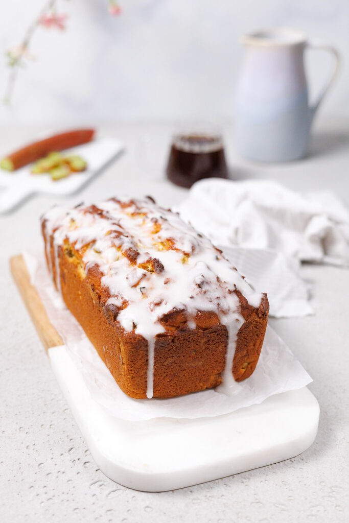 Zuckerfreier Rhabarberkuchen