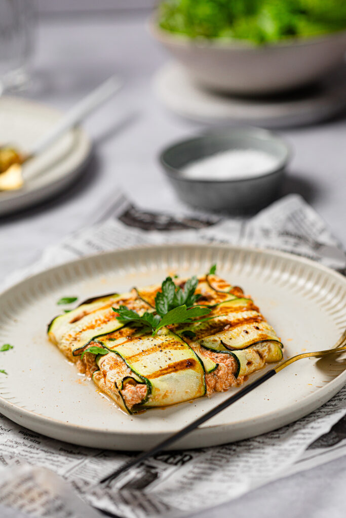 Low Carb Zucchini-Taschen
