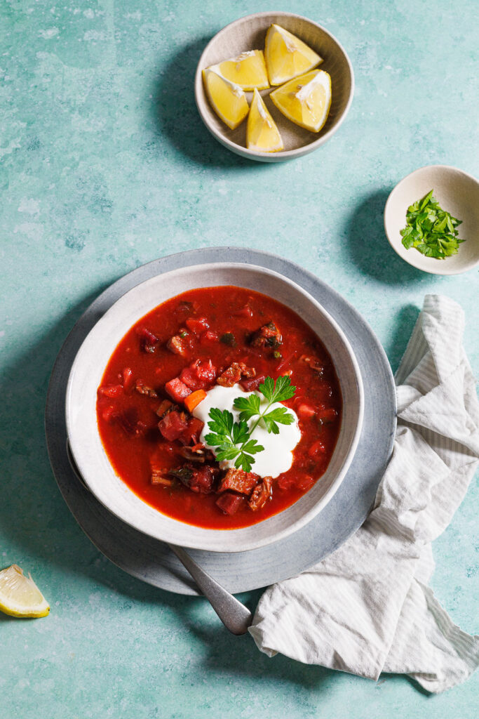 glutenfreier Low Carb Borschtsch