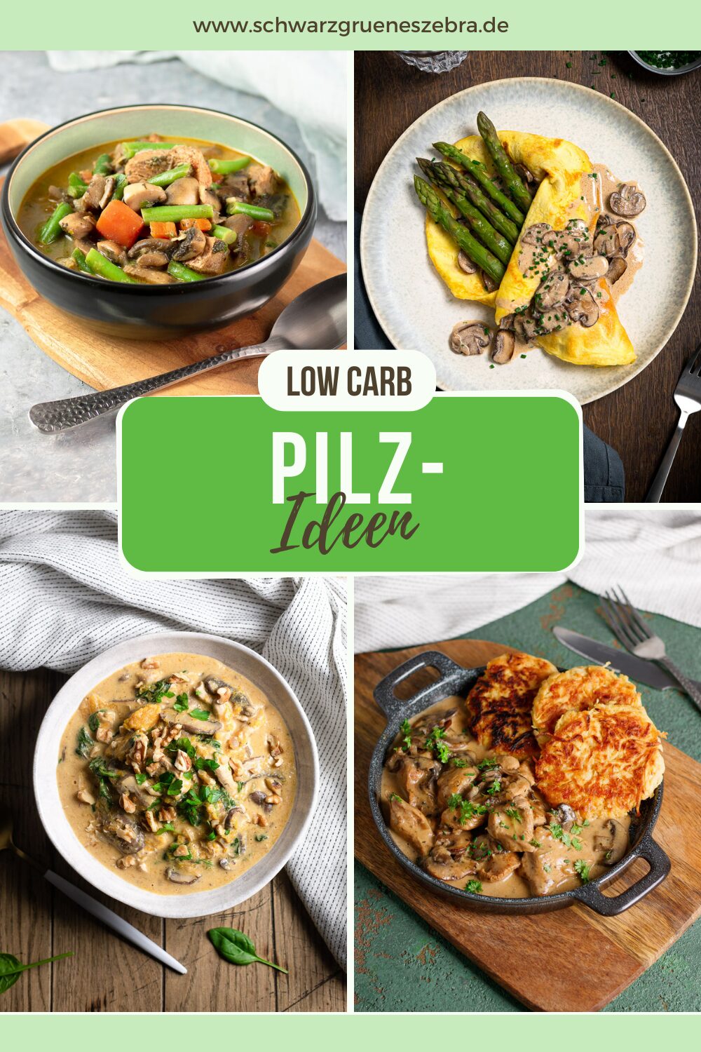 Low Carb und Keto Pilz Rezepte