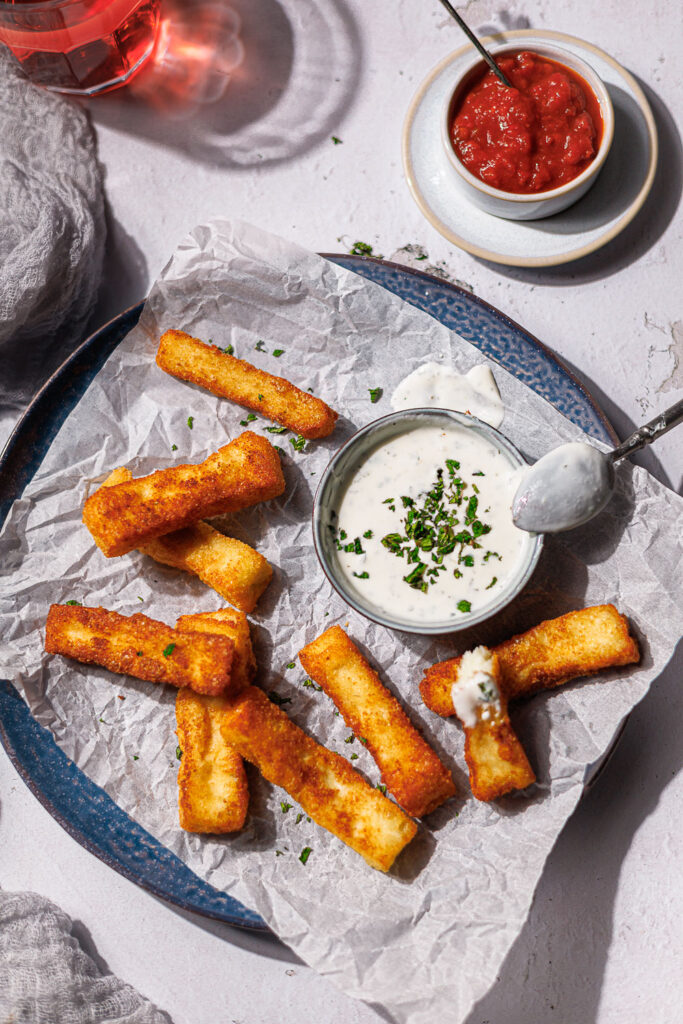 Low Carb Halloumi Fries ohne Weizenmehl