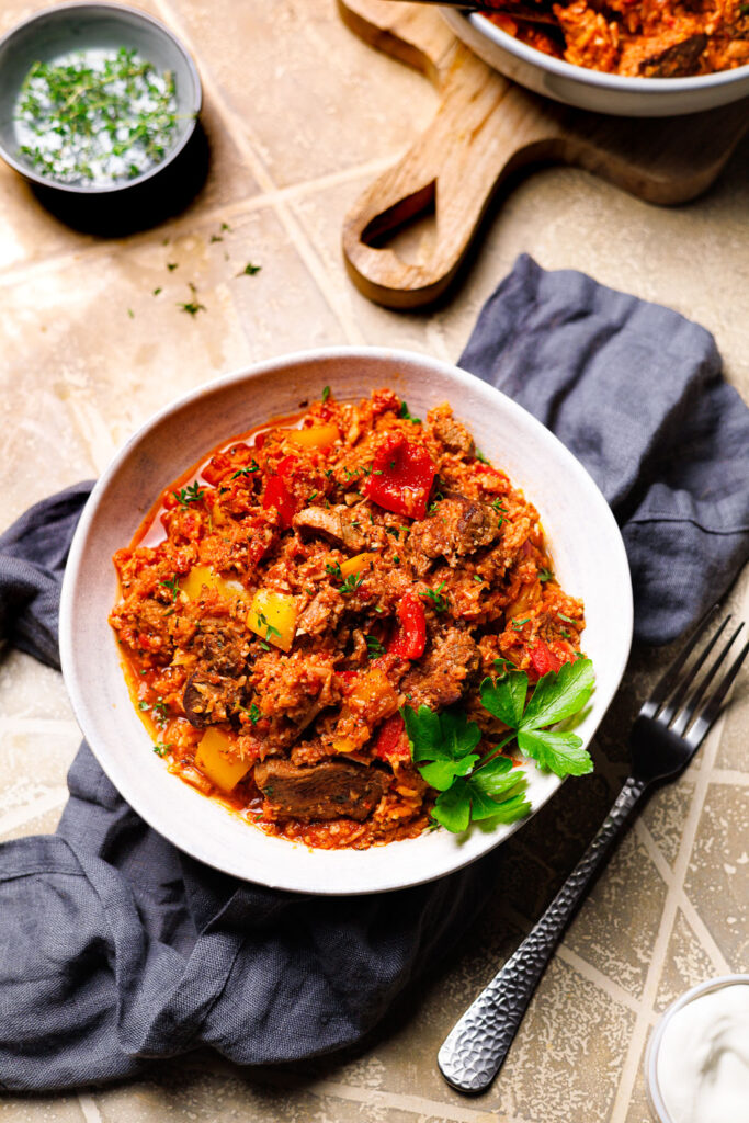 Low Carb Serbisches Reisfleisch