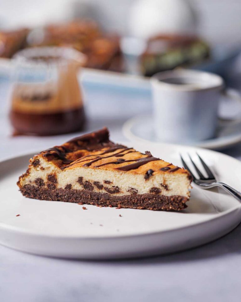 Einfacher Low Carb Stracciatella-Käsekuchen - Ohne Zucker Einfacher Low Carb Stracciatella-Käsekuchen - Ohne Zucker