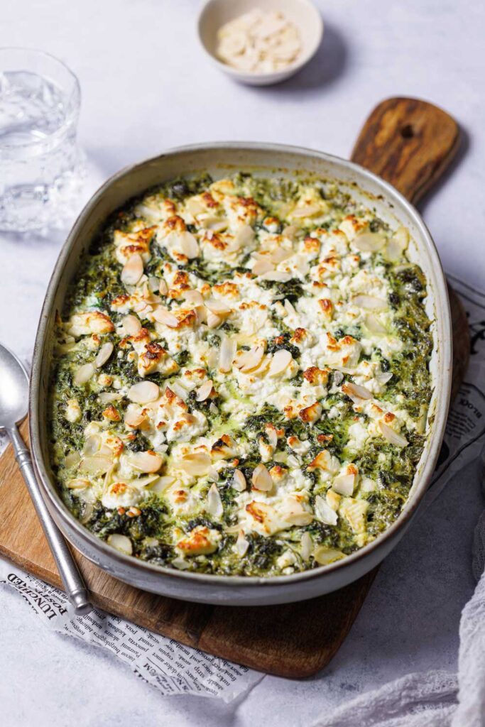 Low Carb Feta-Spinat-Auflauf