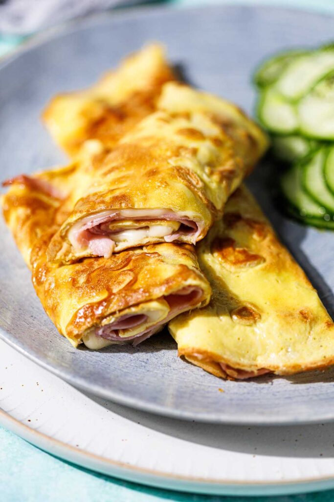 Glutenfreies Schinken-Käse-Omelette