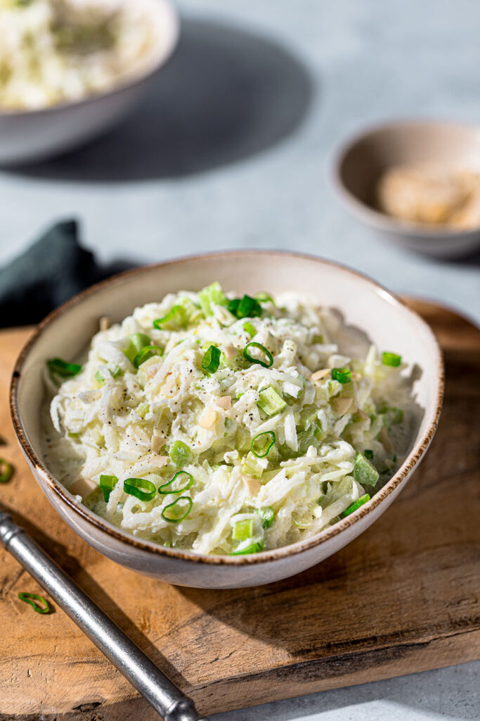 Kohlrabi-Rhabarber-Salat Keto