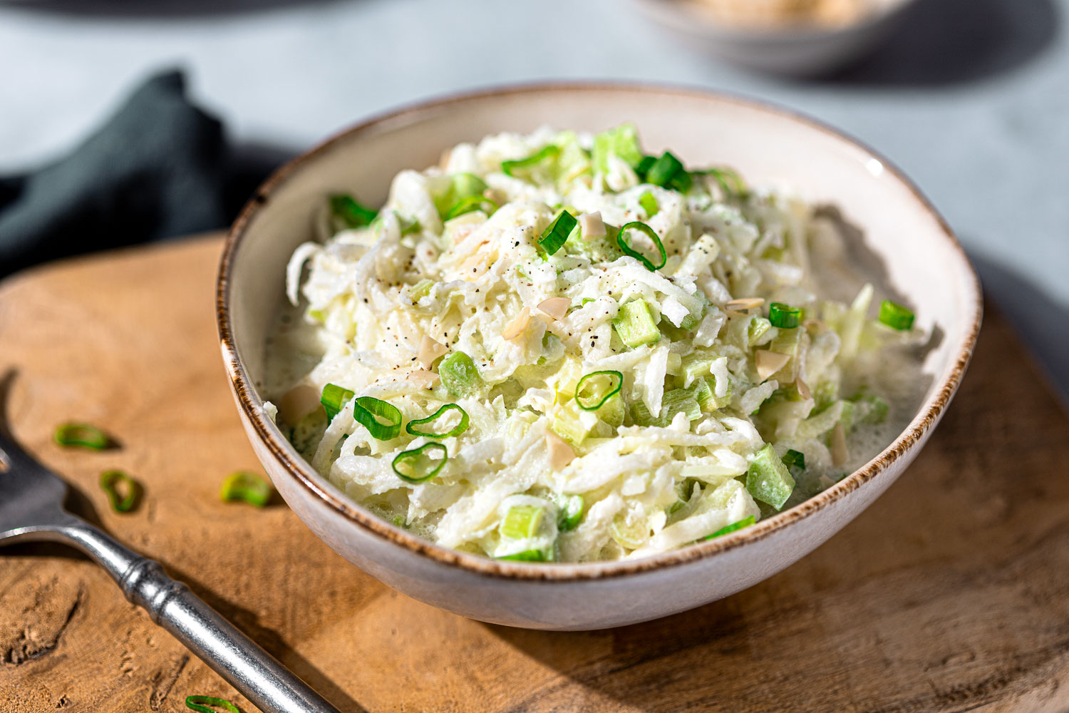 Low Carb Kohlrabi-Rhabarber-Salat