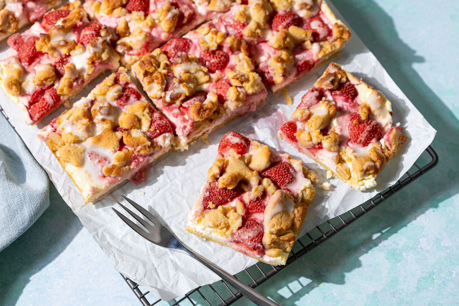 Low Carb Erdbeer-Streuselkuchen