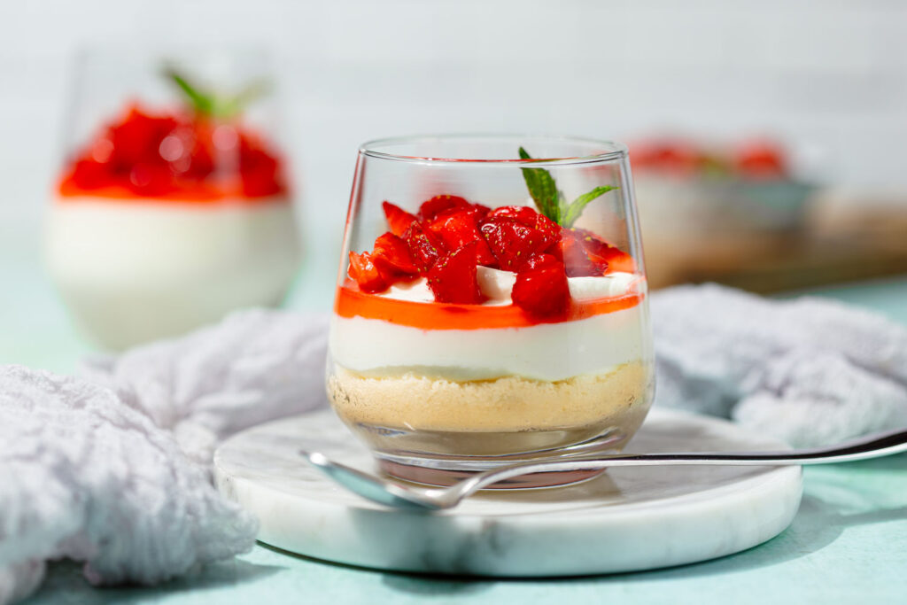 No Bake Cheesecake im Glas