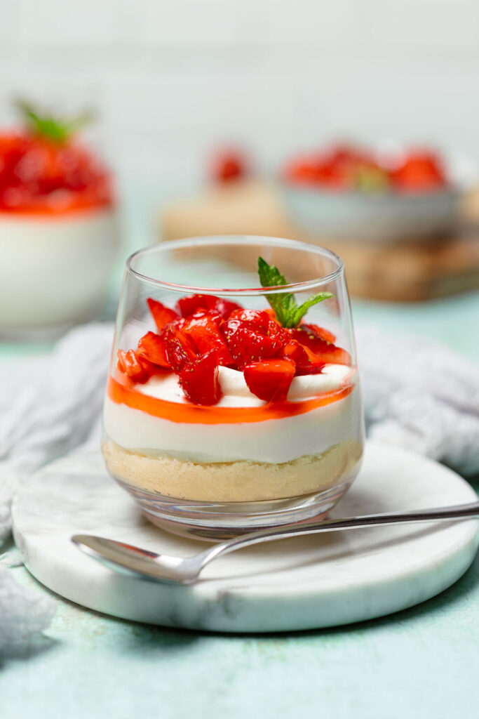 Glutenfreier Cheesecake im Glas