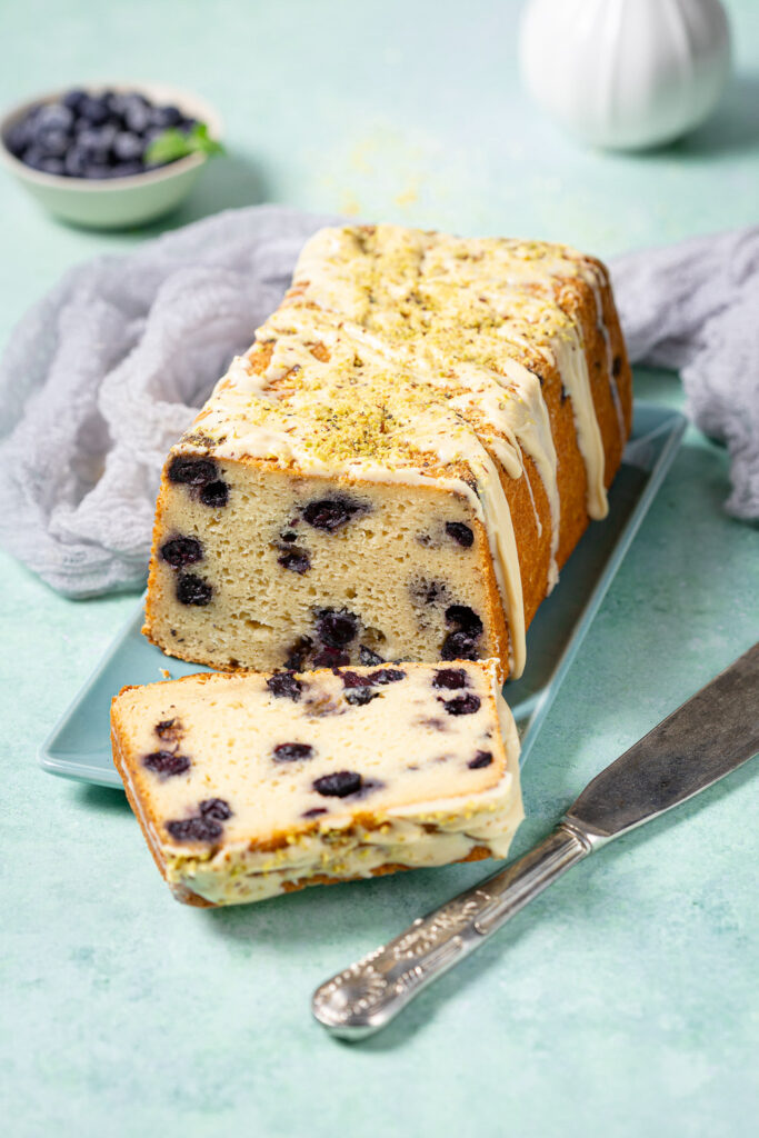 Glutenfreier Heidelbeer-Joghurtkuchen