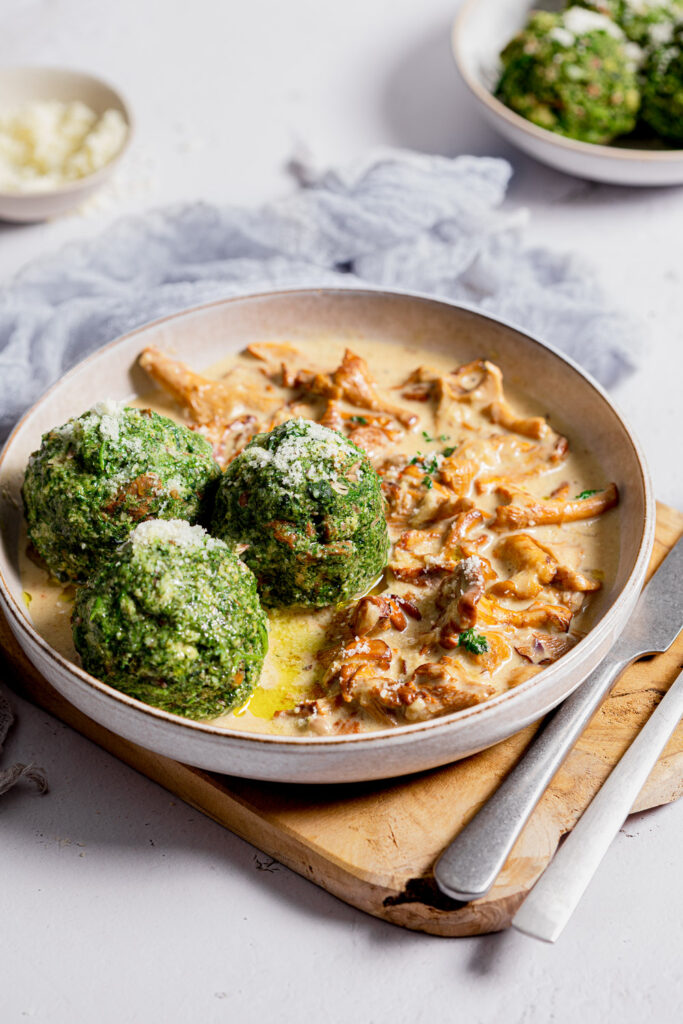 Glutenfreie Spinatknödel