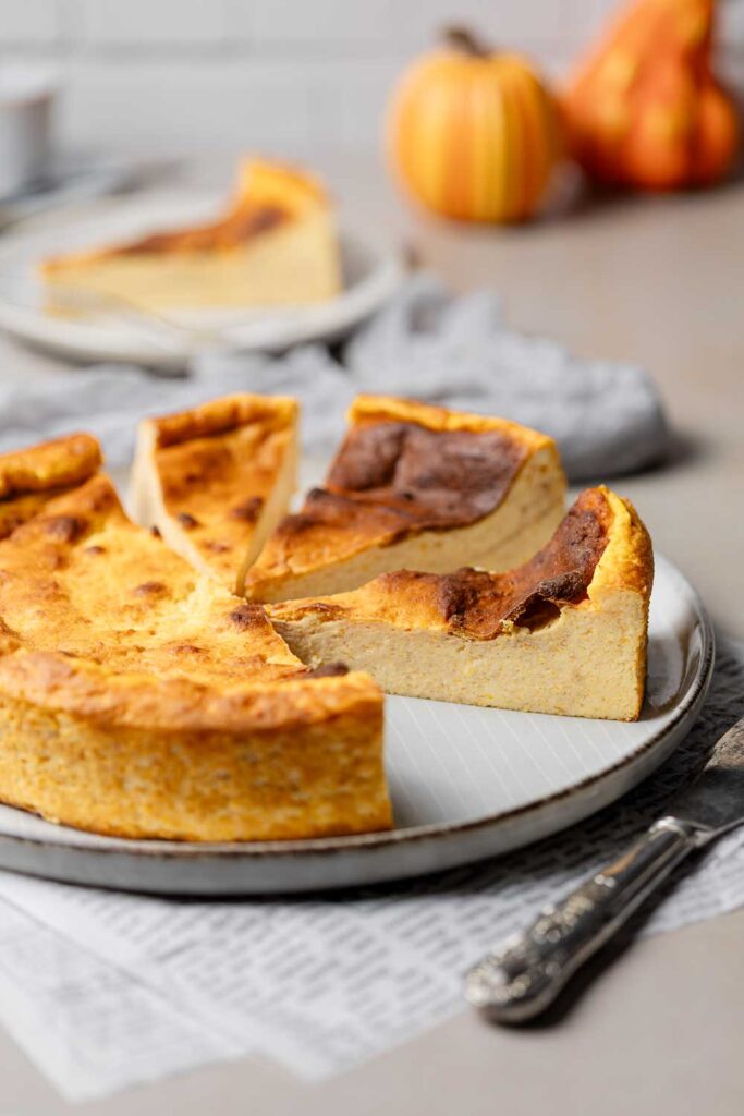 Keto Kürbiskäsekuchen