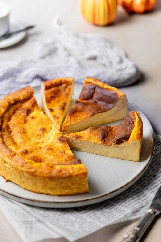 Glutenfreier Kürbiskäsekuchen