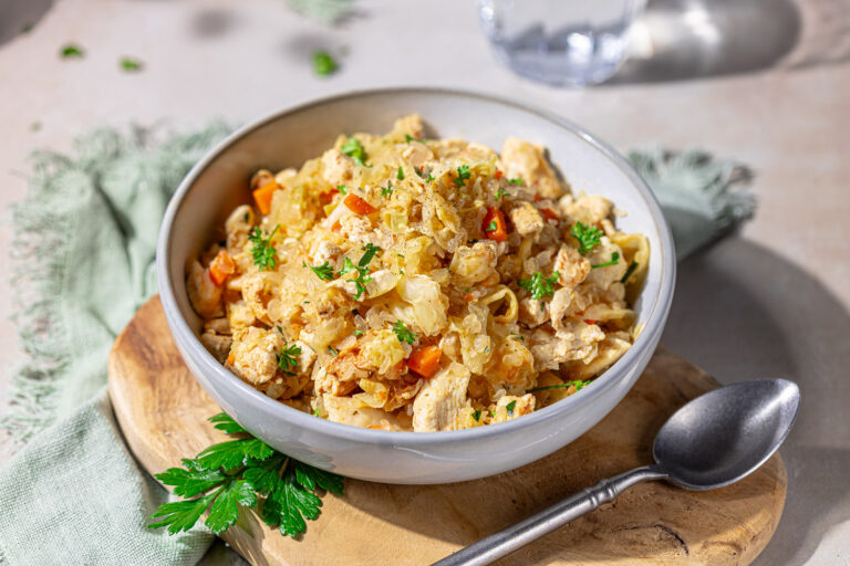 Low Carb Spitzkohl-Hähnchen-Pfanne