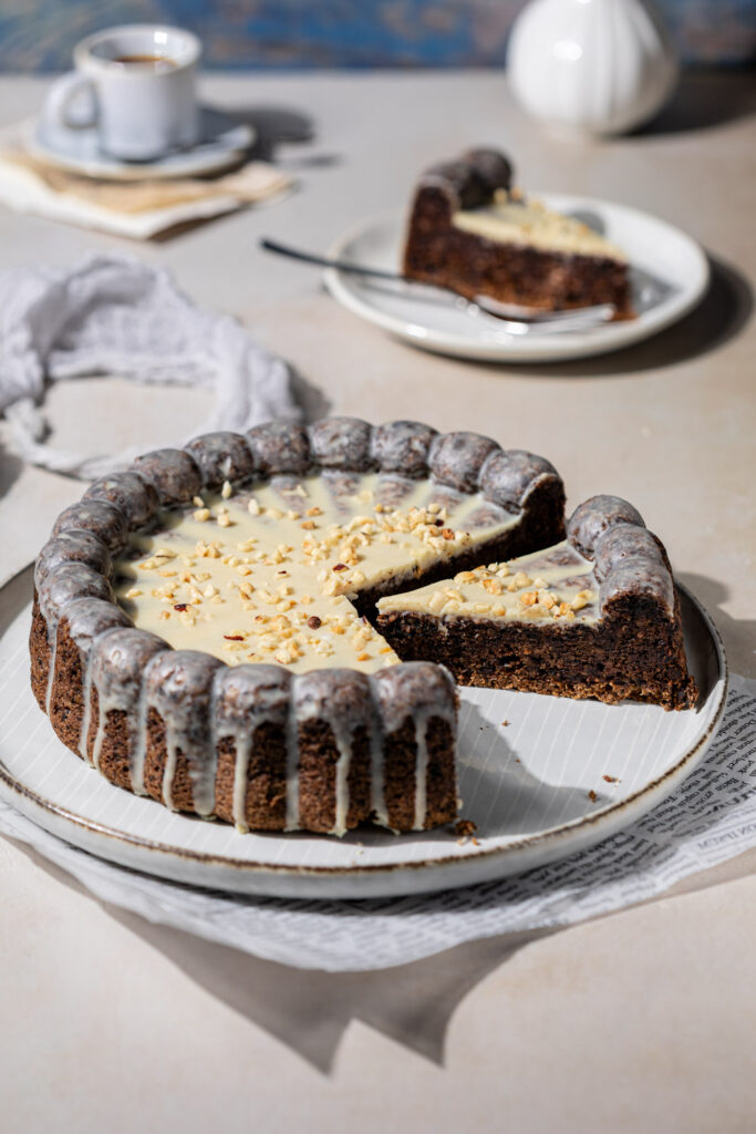 Saftiger Walnusskuchen