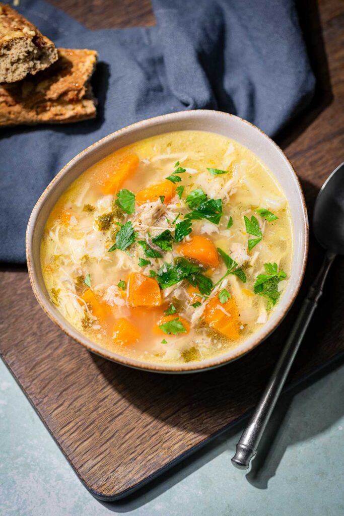 Glutenfreie Hühnersuppe