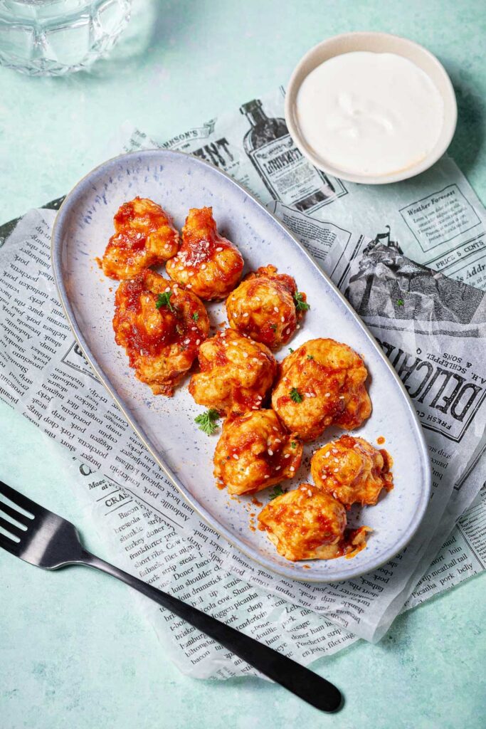 Glutenfreie Blumenkohl-Wings