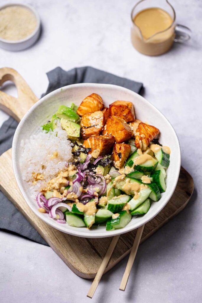 Glutenfreie Sushi Bowl