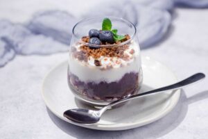 Low Carb Heidelbeer-Dessert
