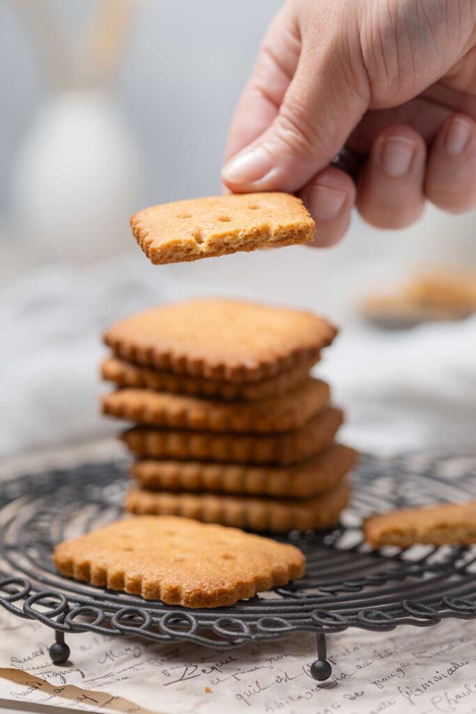 Glutenfreie Karamellkekse oder auch Biscoff Kekse