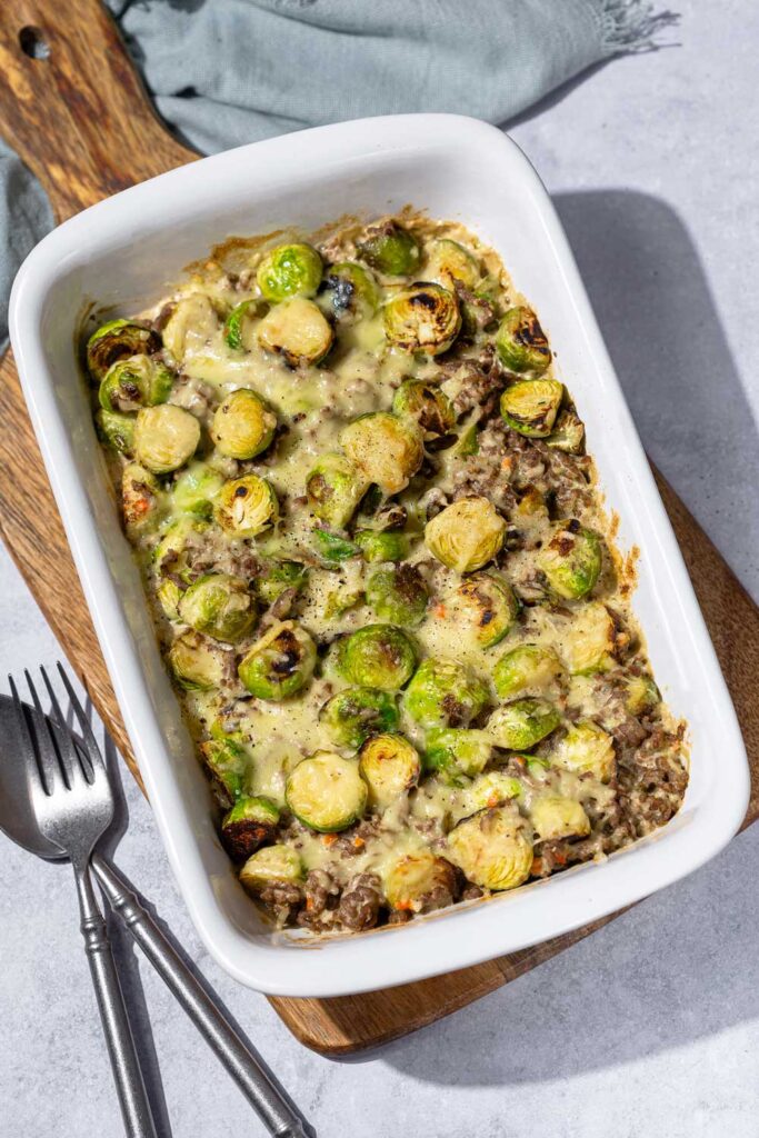 Keto Blumenkohl-Hack-Auflauf