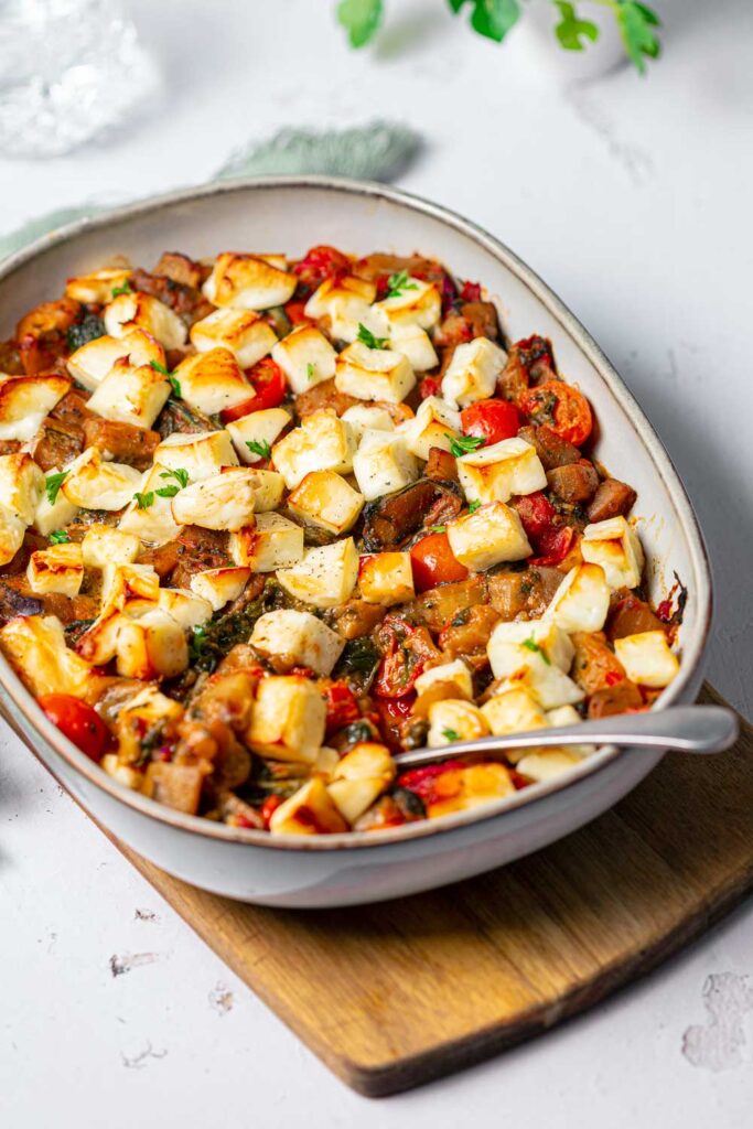 Glutenfreies Auberginen-Gemüse