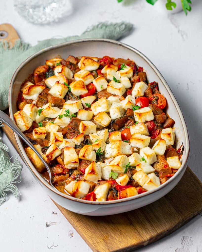 Gesundes Auberginen-Gemüse