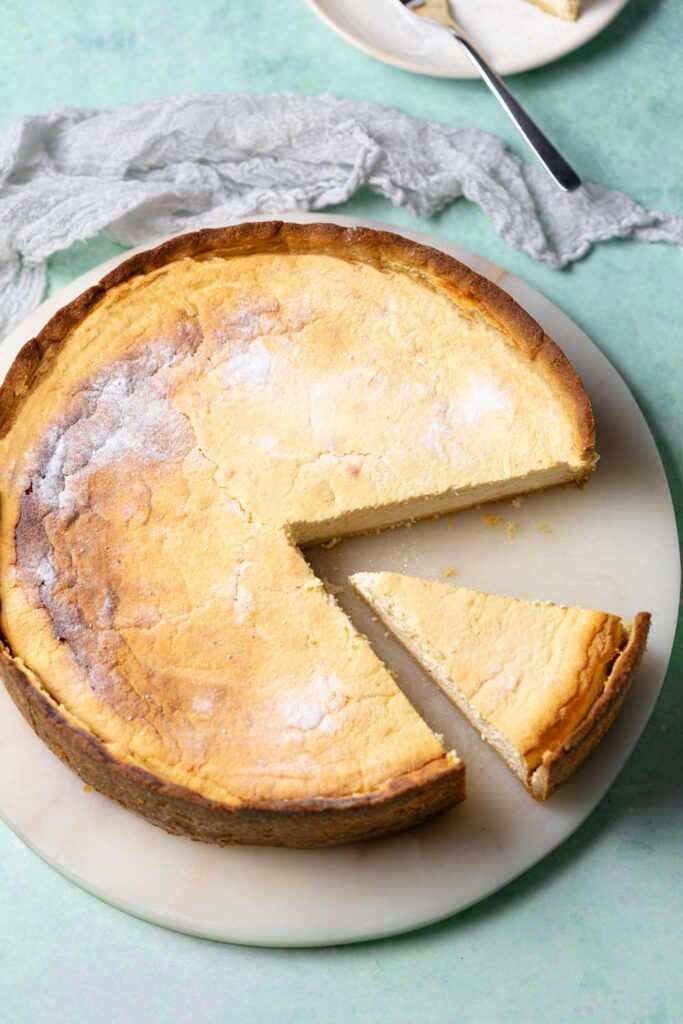 Low Carb Käsekuchen mit Hüttenkäse