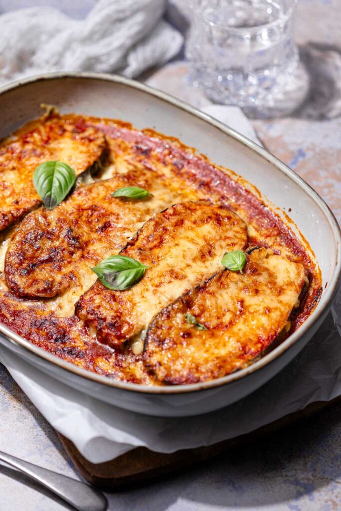 Überbackene Auberiginen Low Carb