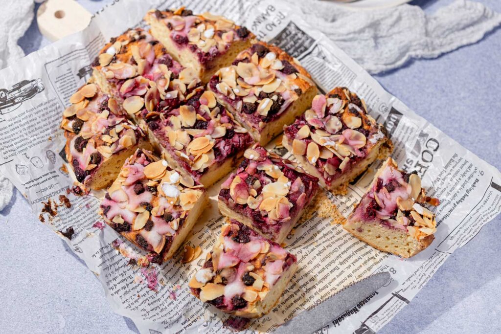 Low Carb Himbeer-Mandelkuchen