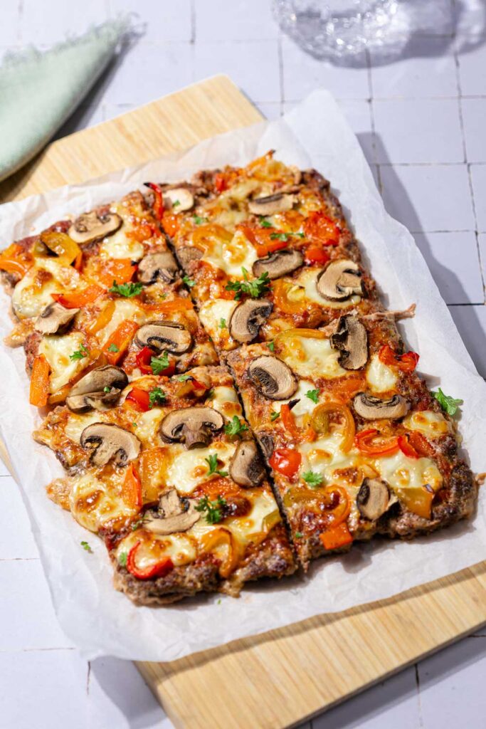 High Protein Hackfleischpizza