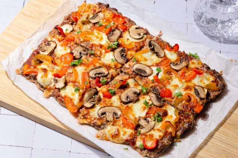Keto Hackfleischpizza