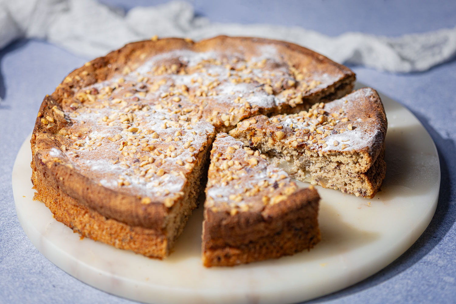 Low Carb Birnen-Nuss-Kuchen