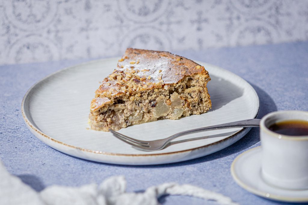 Low Carb Birnen-Nuss-Kuchen