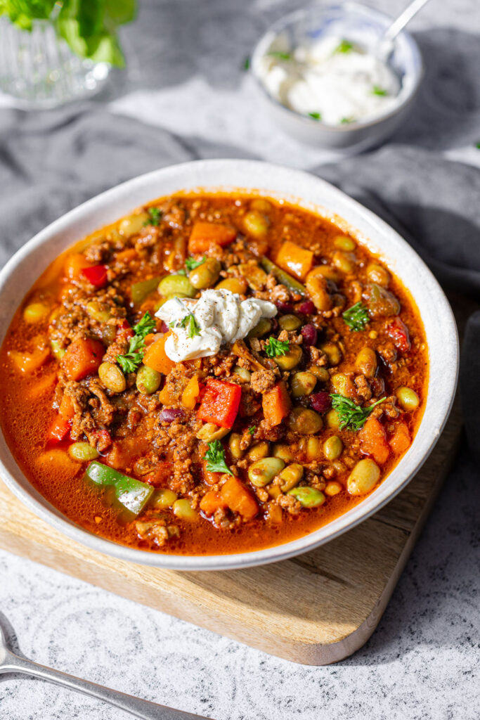 Kohlenhydratarmes Chili con Carne